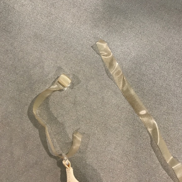 Capezio Beige Leotard W/ Clear Adjustable Straps - Picture 8 of 8